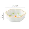 Neck Guard Slow Feeder Bowl Large Diameter Cat Water Bowl Ceramic Raised Pet Bowl  Household Use