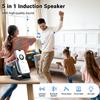 Wireless Induction Audio Speaker Stand, 5in1 Cellphone Holder, 3500mAh Rechargeable Emergency Power Bank