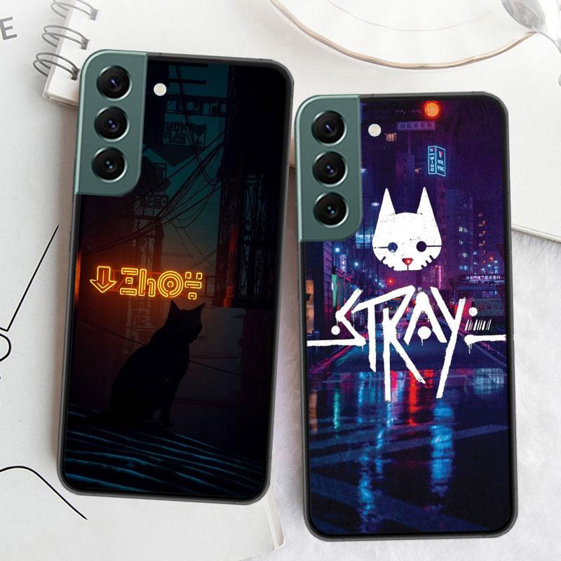 Spiel S-Stray Cat Handyhülle Für Samsung Galaxy S22 S25 Ultra S21 S10 Plus S26 Edge S20 S23 S24 FE Hülle Silikon Weich TPU Cl