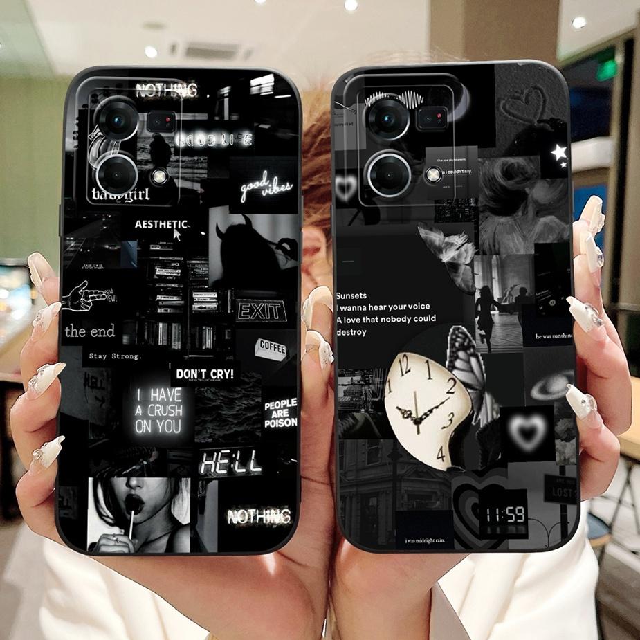For Oppo F21 Pro 4G Case Reno7 4G CPH2363 Stylish Candy Painted Cover Soft TPU Phone Case For Oppo Reno8 Reno 7 F21Pro 4G Fundas