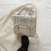 College Style Bow Print Small Backpack Women's Summer New Trendy Korean Version Leisure Travel Backpack