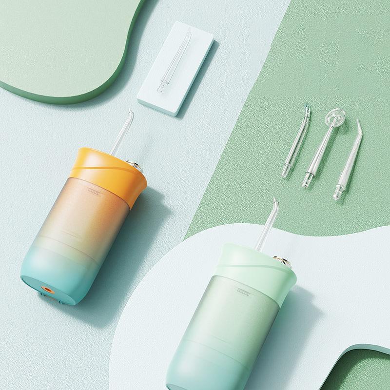 Oral Irrigator Portable Calculus Removal Water Flosser Whiten Waterproof USB Rechargeable Dental Cleaner 4 Nozzles