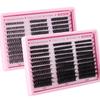 Thick False Eyelashes 300 Tufts Single Tufts 10-18Mm With Glue Set