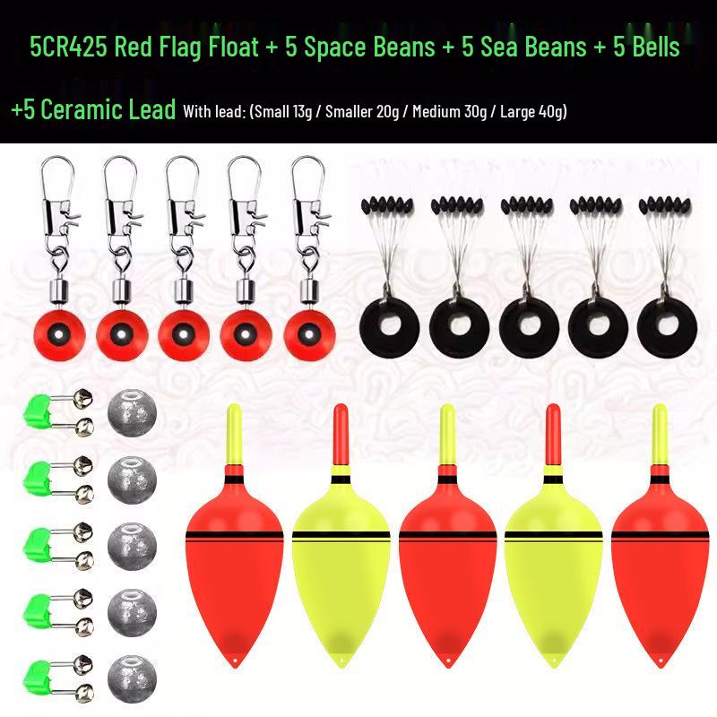 Flotador de Pesca Luminoso de Barriga Grande para Lanzamiento Largo para Mar y Carpa Plateada