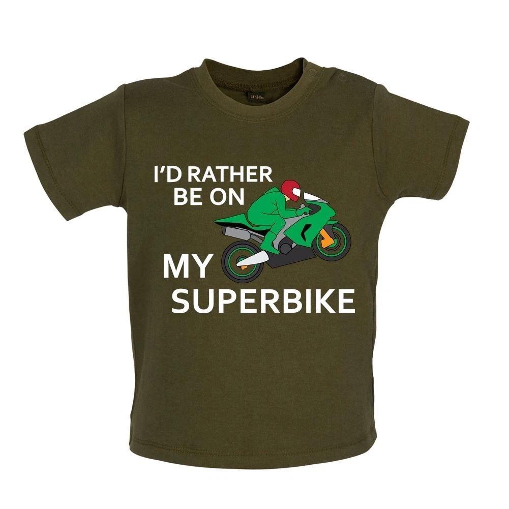 

I D Rather Be On My Maximoto - Kids T-Shirt / Body - Super Moto Ride Rider 140