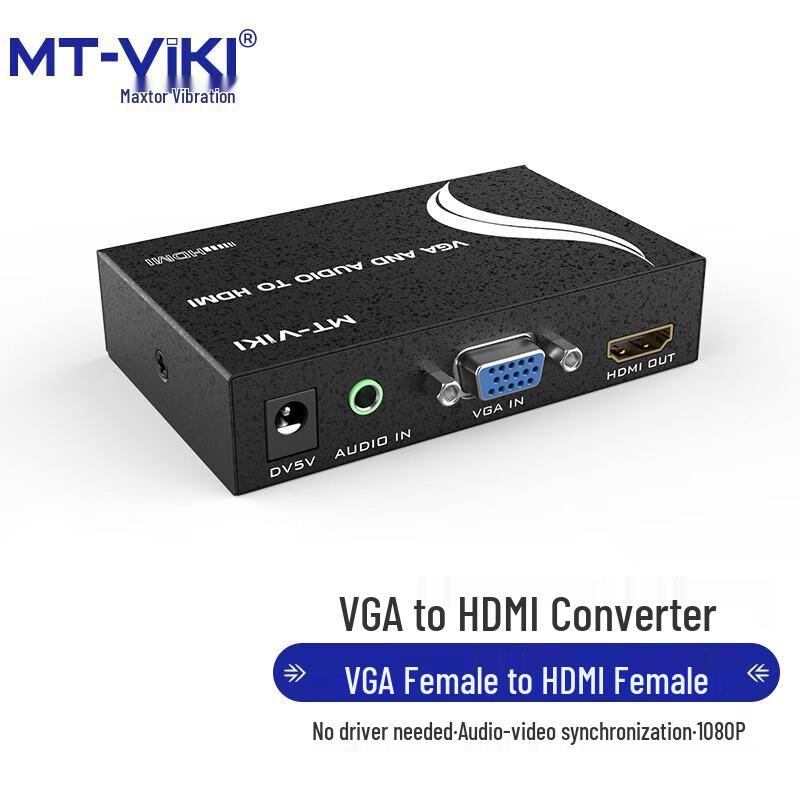 MT-VIKI VGA to HDMI Converter with Audio & Power