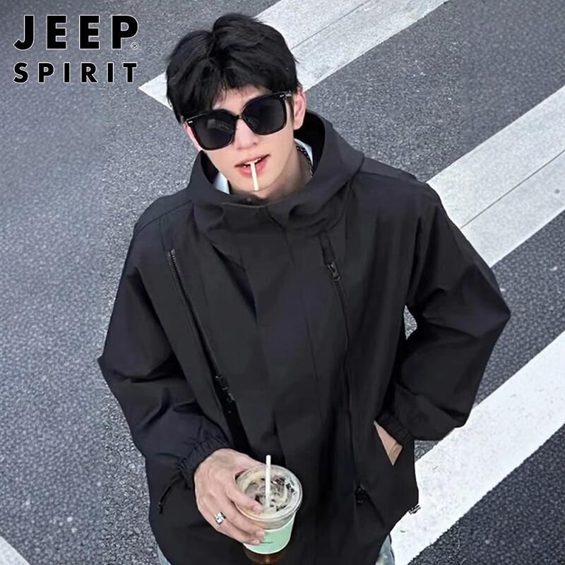 

JEEP SPIRIT Men s Hooded Windproof Softshell Jacket 2XL