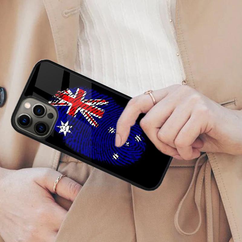 

National Flag fingerprint Magnetic Phone Case For APPLE iPhone 17 Air 16 14 13 12 Pro Max 15 Plus Wireless Charge MagSafe Cover iPhone 13mini