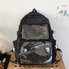 Student School Backpack Large Capacity Backpack Travel Backpack Clear Backpack Japanese Styles Backpack