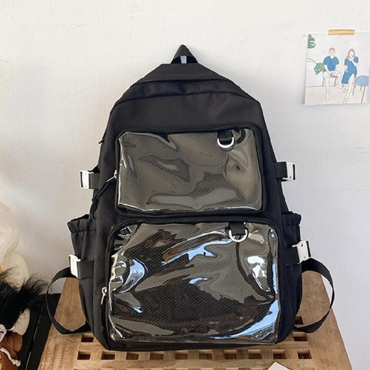 Student School Backpack Large Capacity Backpack Travel Backpack Clear Backpack Japanese Styles Backpack