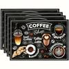Coffee Mats Non-Slip Rubber Backing Super Absorbent Kitchen Countertop Dish Mat Coffee Machine Dinnerware Stylish Draining Pad
