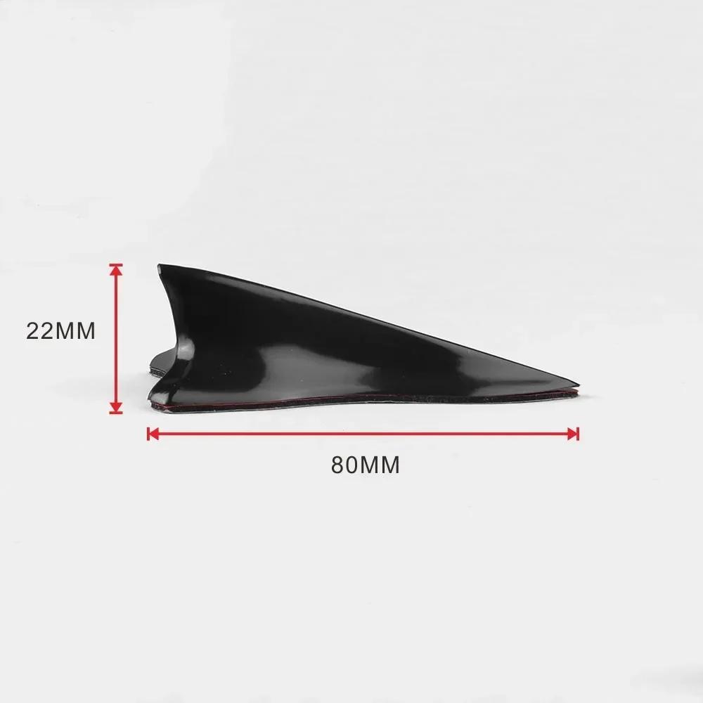 Auto Dachspoiler Schwarze Haifischflosse NEU 10 STÜCKE Dekoration Universal Spitz Carbonfaser Stoßfängerschutz Auto Außen Dachzubehör