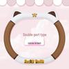 Cute Kitten Breathable Steering Wheel Cover 2023