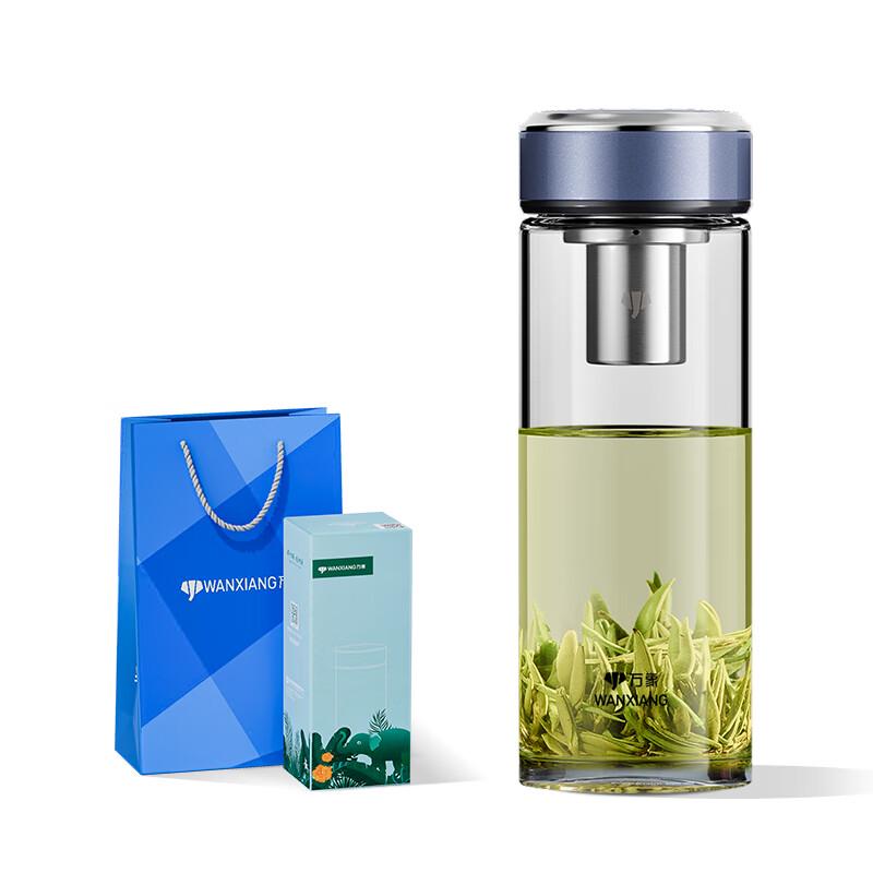 Portable Single Layer Glass Water Bottle with Tea Infuser