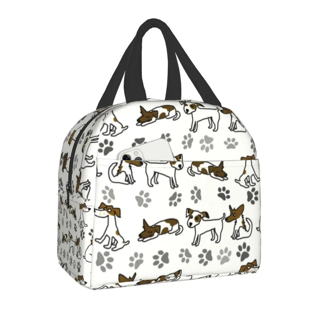 French Bulldog Puppy Facial Insulated Lunch Bag for Work School Frenchie Resuable Thermal Cooler Lunch Box Women Kids