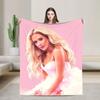 Office Megan Moroney Singer Cloud 9 Album Warm Soft Blanket Office Plush Bedding Throws Graphic Living Room Sofa Bed Cover