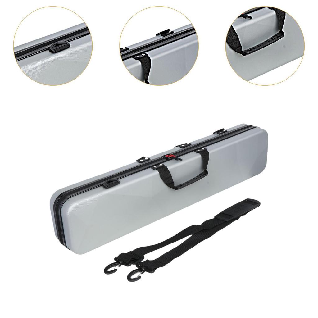 Billiards Pool Cue Case PVC Hard Case 1/2 Split Club Bag Lightweight Waterproof Protective Pouch for Training Billiards Game