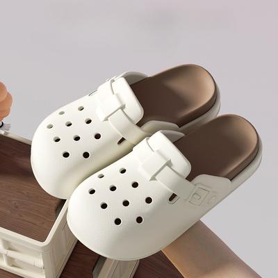 Tamancos de Suporte de Arco Femininos Sapatos de Jardim Slip-on Chinelos de Praia ao Ar Livre Mules de Verão Sandálias Leves de Bico Fechado Sapatos de Água de Secagem Rápida para Mulheres