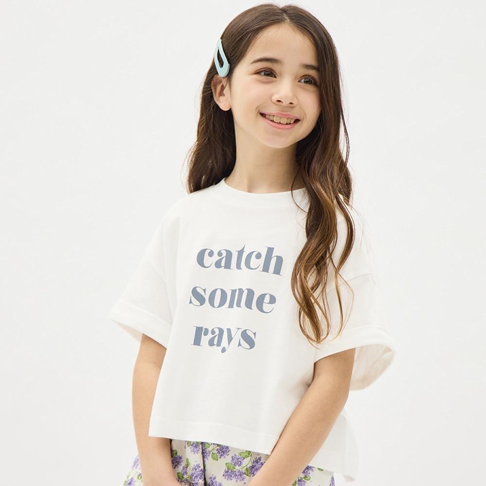 

GU by Uniqlo GIRLS Графический логотип T с коротким рукавом 1