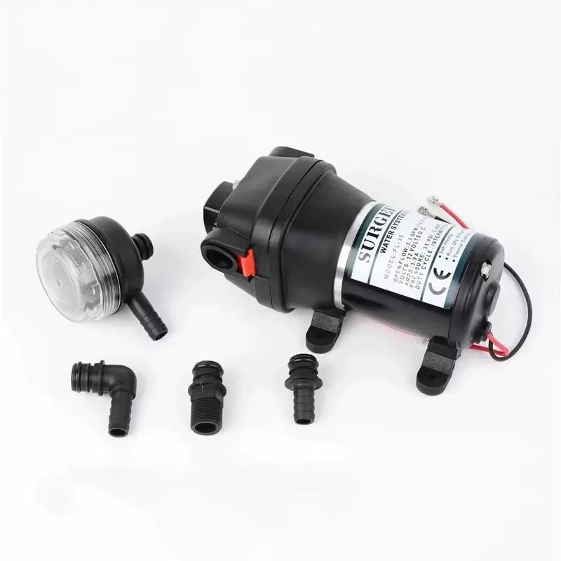 DC Micro Diaphragm Pump FL-34/FL-35, 20m Max Head for RV and Irrigation Water Supply