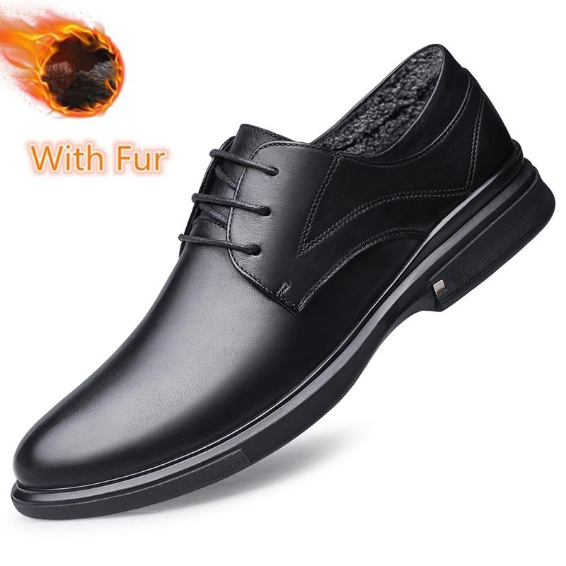 

Handmade Real Leather Men Shoes Comfortable Casual Oxfords Footwear Anti-Slip Male Business Dress Flats All-match Walking Shoes 38