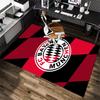1Pc Football Team Cartoon Print Carpet High Quality Comfortable for All Seasons, Home Decor