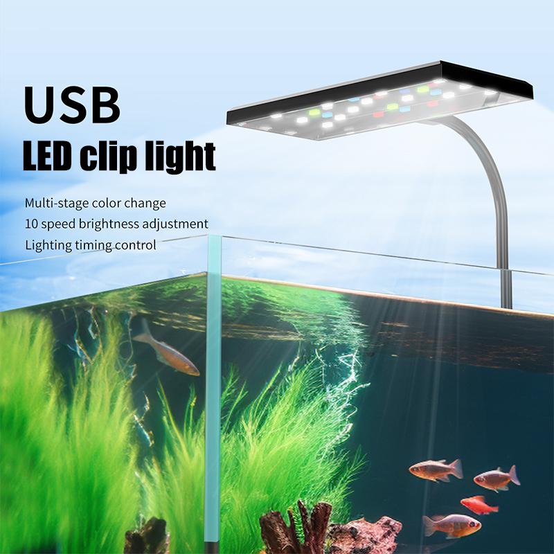 Aquarium Lichter Led Aquarium Gras Licht Hohe Helligkeit Algen Lampe Landschaftsbau Tank Einstellbare Helligkeit Beleuchtung Lampe