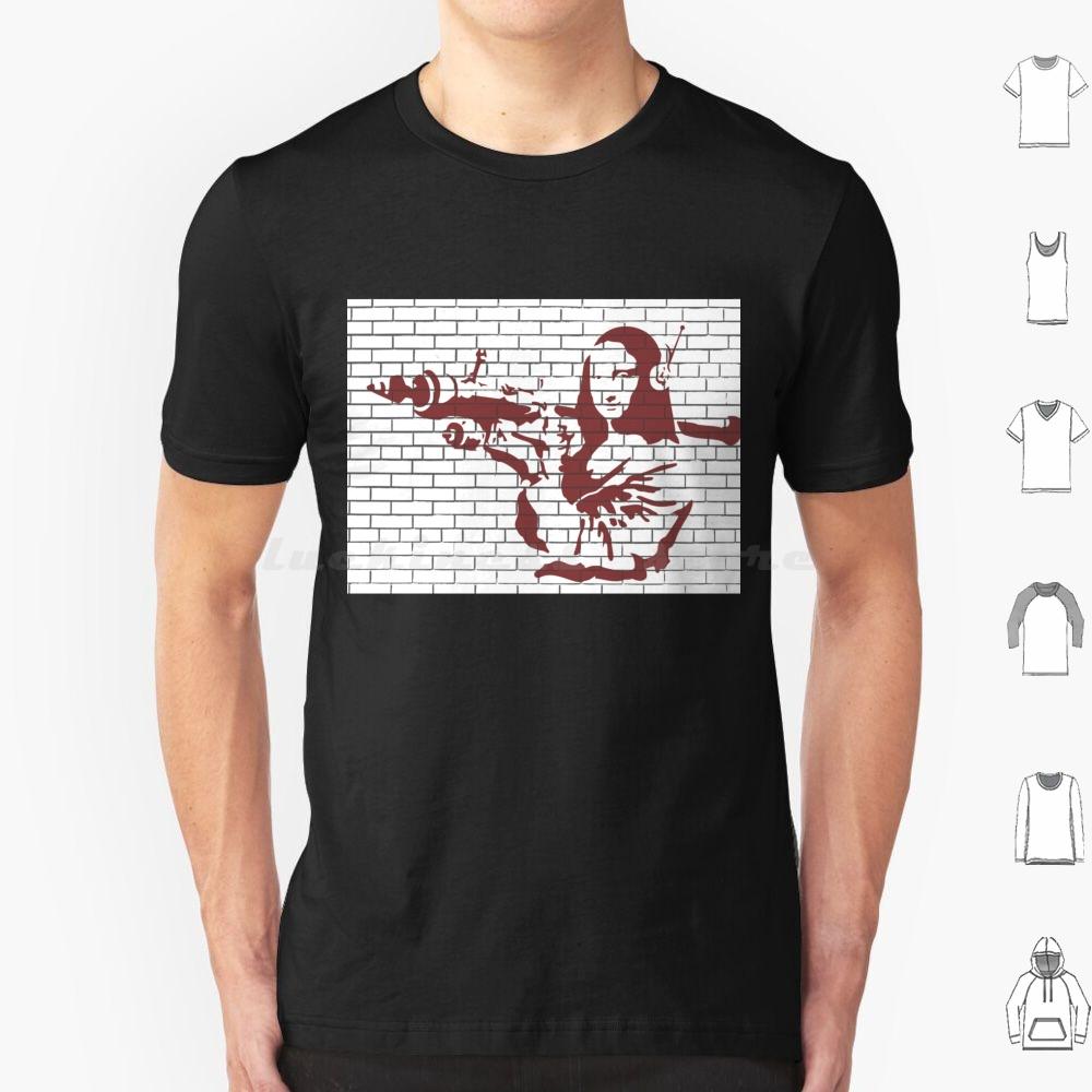 Banksy Stencil Style Urban Graffiti Spray Paint Mona Lisa T Shirt 6xl Cotton Cool Tee Banksy Kwiebe34 Banksy Stencil Banksy S