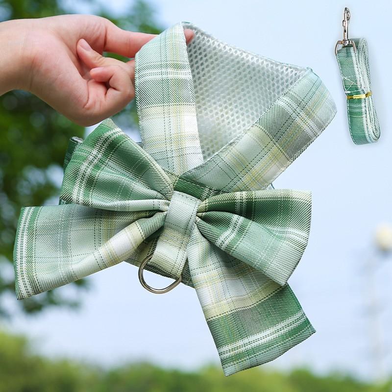 Pet Supplies Dog Skirt Cat JK Cat Chest Strap Dog Rope Teddy Pomeranian Walking Dog Clothes Traction Rope