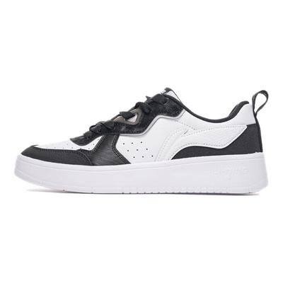 Li Ning Lightweight Trend Sports Fashion Versatile Non-Slip Wear-Resistant Low-Top Skate Shoes Men Sneakers Black White AGCV031-3
