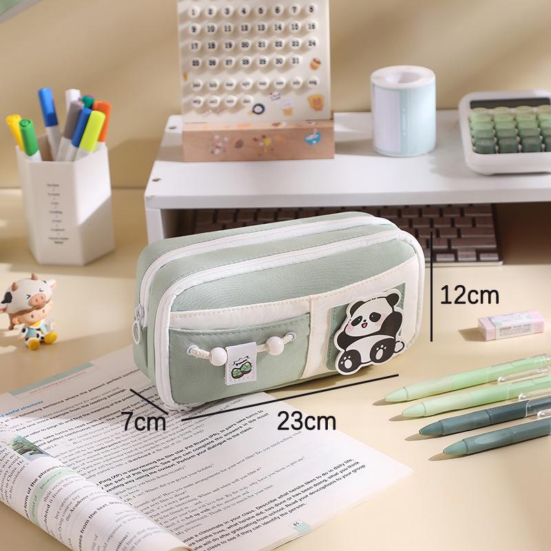 Cute Cheese Pencil Case: High Capacity, Multi-layer Stationery Bag for Students