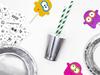 Paper Cups, Silver, 220ml, 6 Pcs