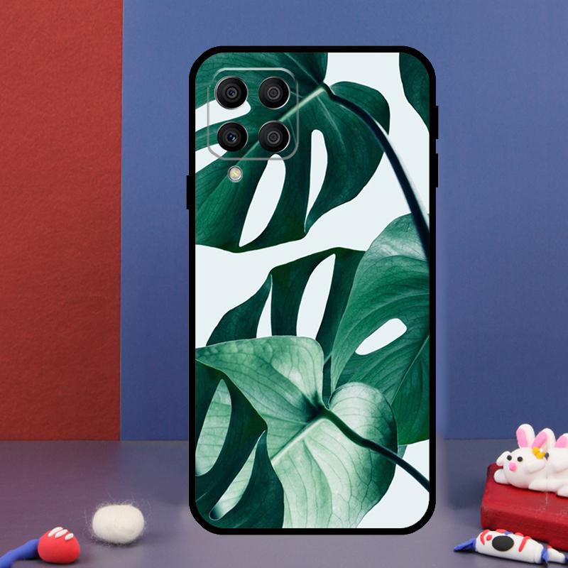 Tropical Monstera Leaves For Samsung Galaxy M15 M55 M33 M13 M23 M53 M31 M51 M14 M34 M54 M20 M30s M52 M32 Phone Case