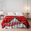 Red Winged Wheel Design Print Blanket Soft and Cozy Perfect for the Living Room Bed Sofa or a Nap,gift