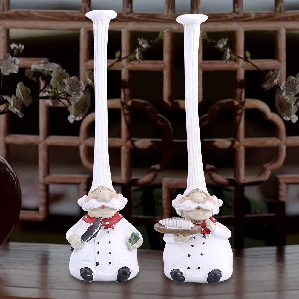 

Creative Resin Kitchen Chef Figurine Decor House Restaurant Cafe Decorative Accessories Gift