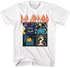 Def Leppard 4 Różne Okładki Albumów Męska Koszulka Muzyka Rockowa Zespół Merch