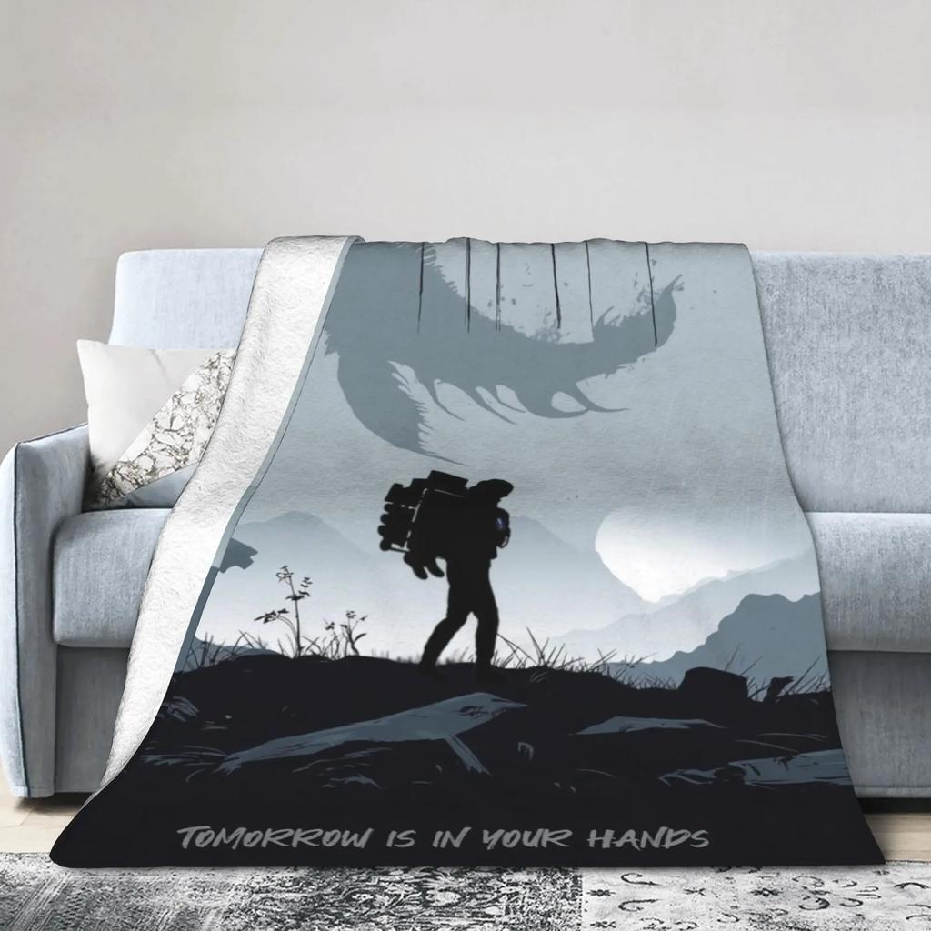 Death Stranding Plush Blanket for Kids and Adults  Soft Flannel Throw Blanket for Bedroom Custom DIY Quality Bedspread Gift