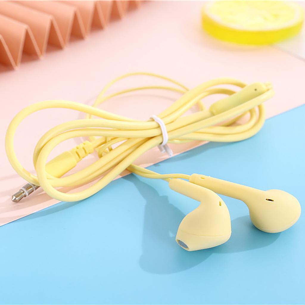 U19 Macaron Candy Series Stereo High Bass 3.5mm Headset With Microphone Earphone