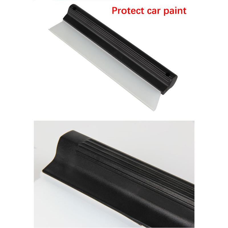 Car Flexible Soft Silicone Wiper Window Cleaning Glass Scraper Silicone Handy Squeegee Auto Blade Clean Scraping Film Scraper