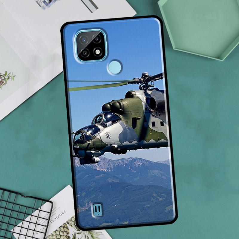 Mil Mi 24 Hind Helicopter Case For OnePlus Nord 2 9 10 Pro 9R 10R 8T Cover For Realme GT Master Neo 2 3 8i 9i 8 Pro