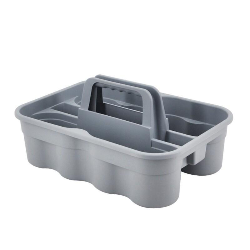 A25F-Sundries Basket Tool Basket Thickened Plastic Storage Basket Double-Layer Hotel Hotel Portable Small Cleaning Tool Box