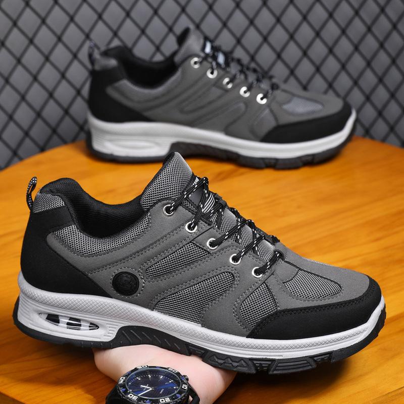 New men's platform heightening shoes mesh breathable mountaineering shoes trendy versatile casual shoes foreign trade trendy shoes