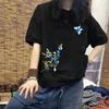 Women's 100% Cotton Casual Short Sleeve T-Shirt - New Loose-Fit Slimming Design, Plus Size, Trendy Print Top