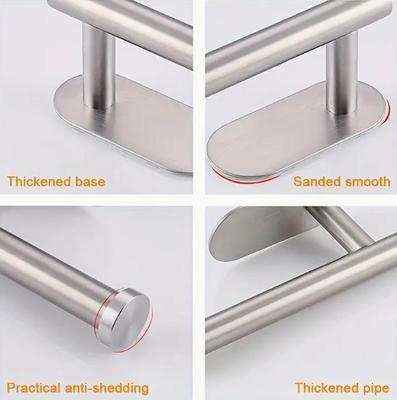 Nail-Free Stainless Steel Toilet Paper Holder for Bathrooms, Hole-Free Installation