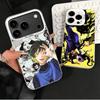 Blue L-Lock Bachira Meguru Soft Phone Case for iPhone 15 16 17 Pro Max 17Air 16E 14 Plus 13 12 Mini Shockproof Cover Back Shell