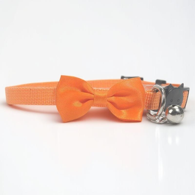 Nylon Cat Collar with Bow Tie and Bell Stylish Pet Supplies Jewelry for Your Furry Friend Adjustable Cat Accessories