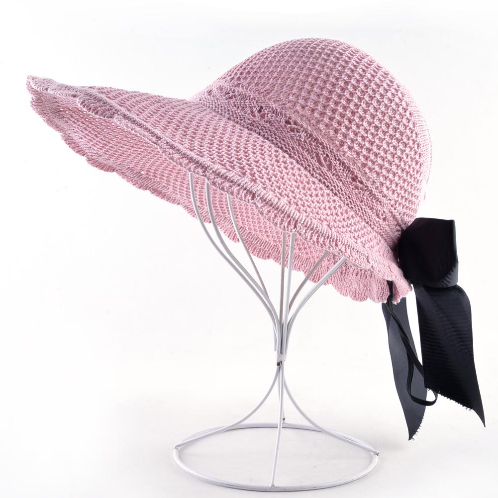 Amazon Pink Sun Hats Ladies Women Foldable Sun Hat Wide Brim Sun