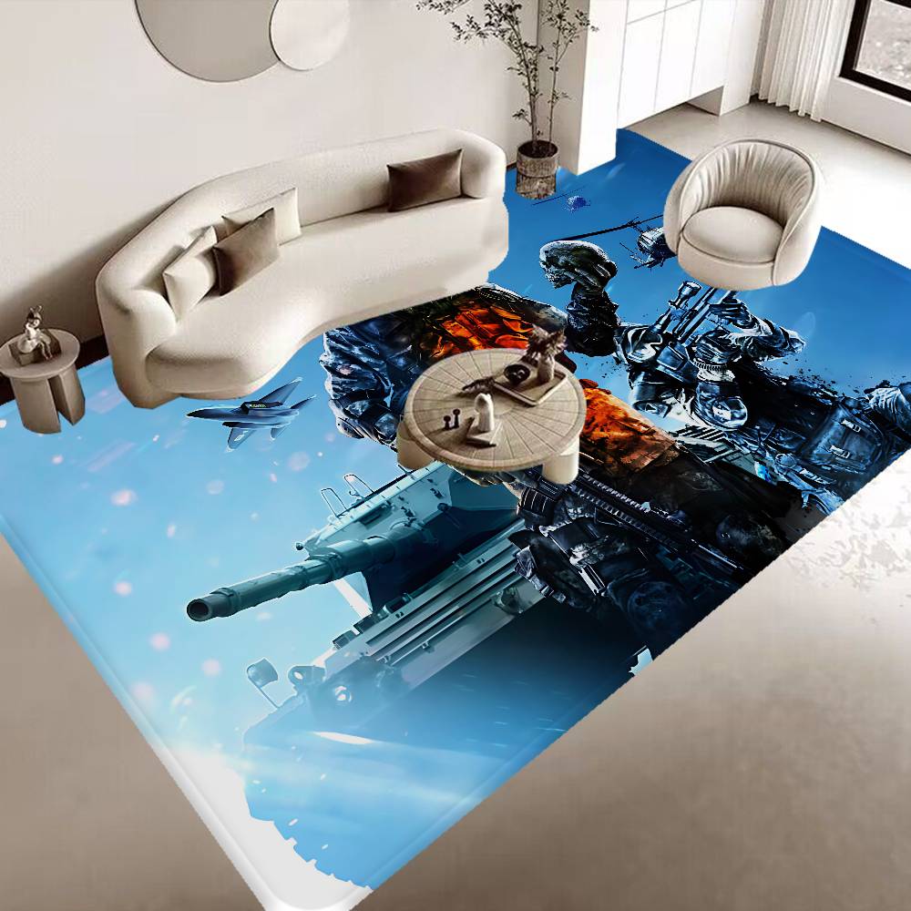 Tappeto per Corridoio Gioco Battlefield 6 Tappetino Antiscivolo per Lavanderia Decorazione Lavanderia Balcone Bambino Soggiorno Tappeto per WC