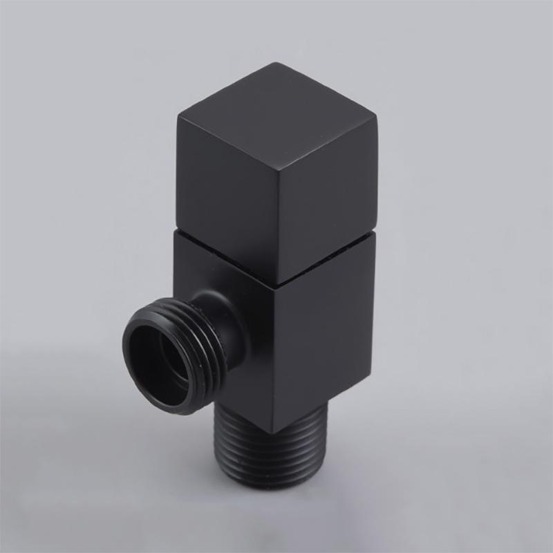 Tuqiu Brass Angle Valve Water Control Valve Brushed Gold Corner Valve Bathroom Tap Water Valve 1/2*1/2 Brass Black Angle Valves