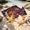 Personalisierter Strandtuch mit individuellem Namen für Five Nights at Freddy's, für Reise Camping Strandparty Heimdekoration, Geburtstagsgeschenk für Familie & Freunde